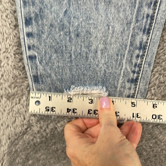 YMI Jeans Women's 5/27 High Rise Ankle Dream Fit Distressed Holes Frayed Cotton - Picture 13 of 15